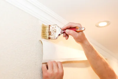 Pose de papier peint à Cremps — revêtements muraux et toiles de verre